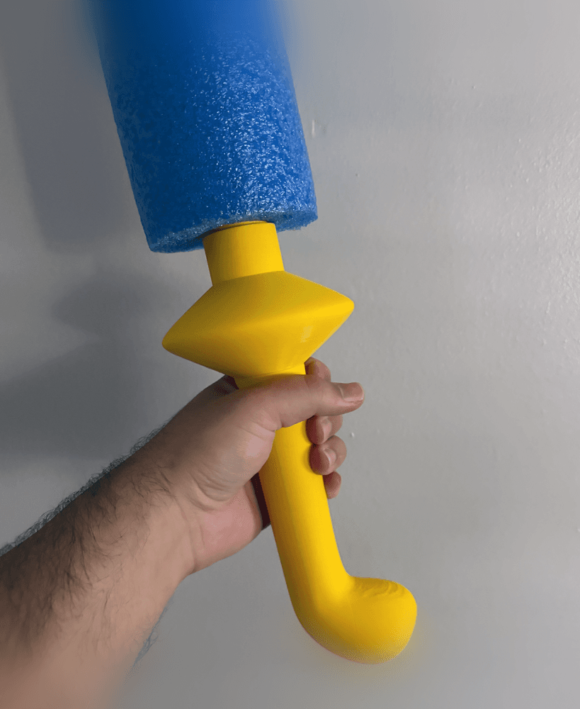 Kingdom Hearts II Struggle Bat (Pool Noodle Sword Handle/Boffer Grip) 3d model