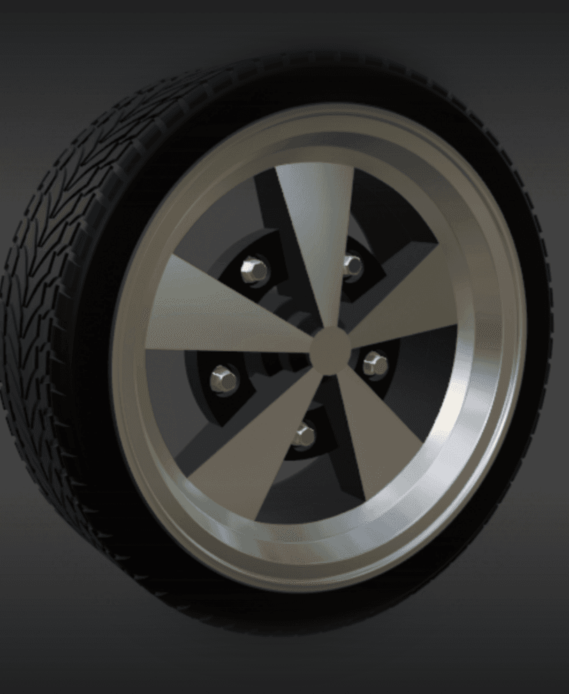 Raw Escra wheel 1/64 3d model