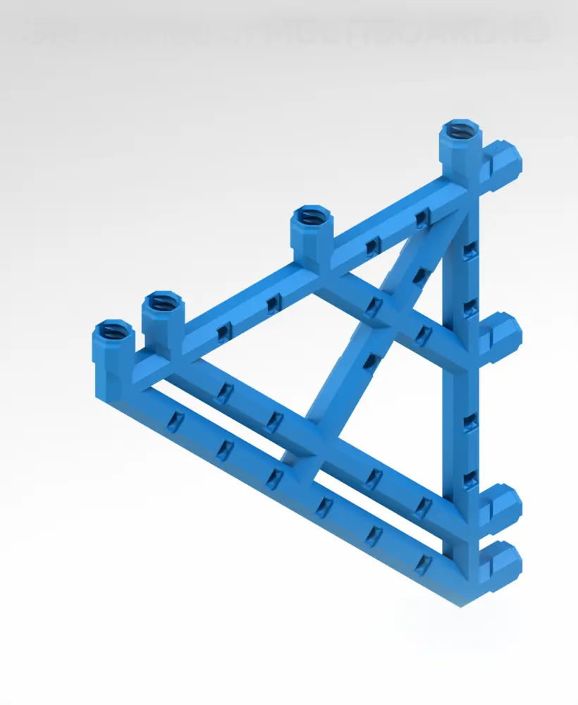 8x8 MU Bracket - Bolt-Locked Inserts 3d model