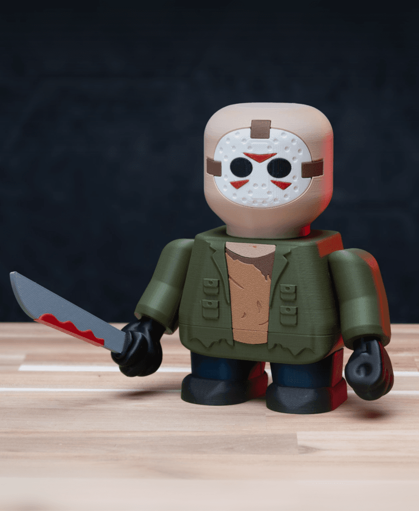 Jason Chunkhees - Friday the 13th Kit | No Supports, No AMS, No Glue 3d model