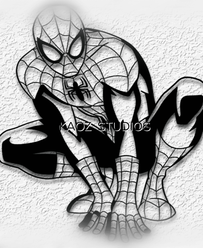 spiderman wall art avengers superhero wall decor marvel comics fanart 3d model