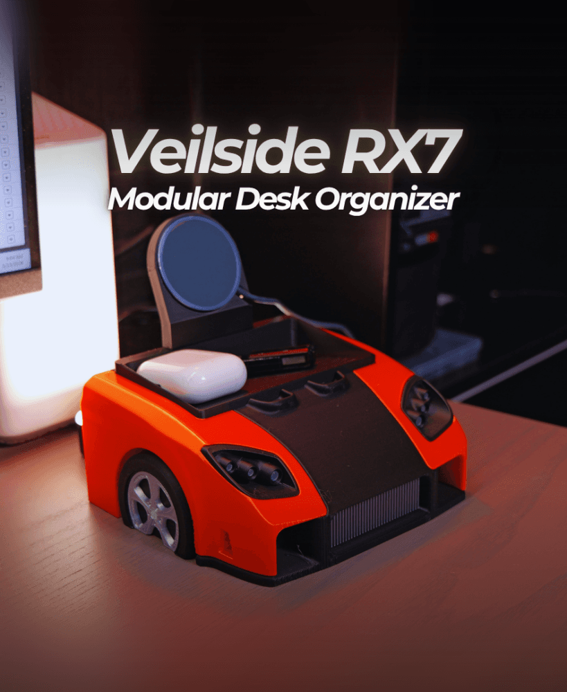 Veilside RX-7 Modular Desk Organizer 3d model