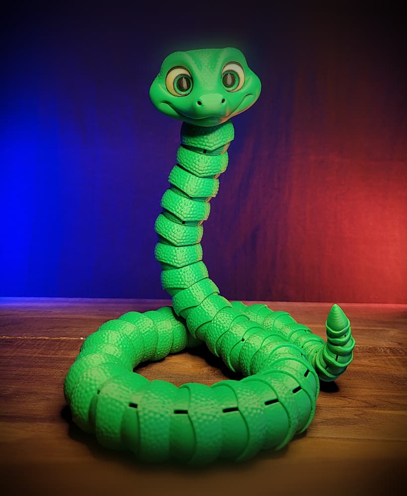 Mr Snake The Poseable Flexi 3d model
