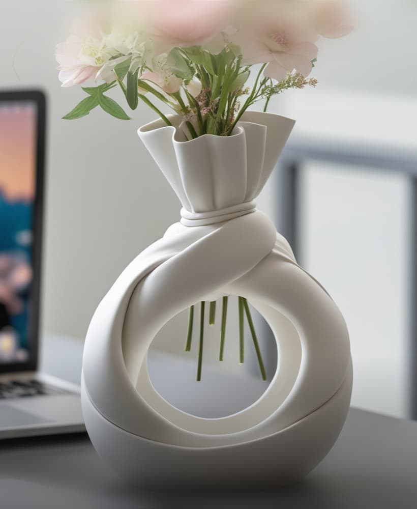 LoopBloom Vase – 3D Model 3d model