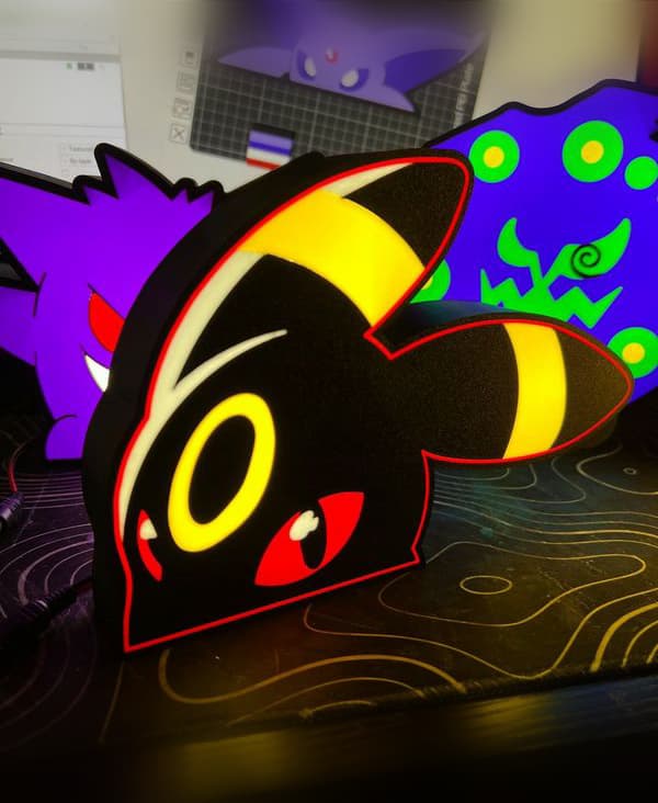 Umbreon Peeker Light Box 3d model