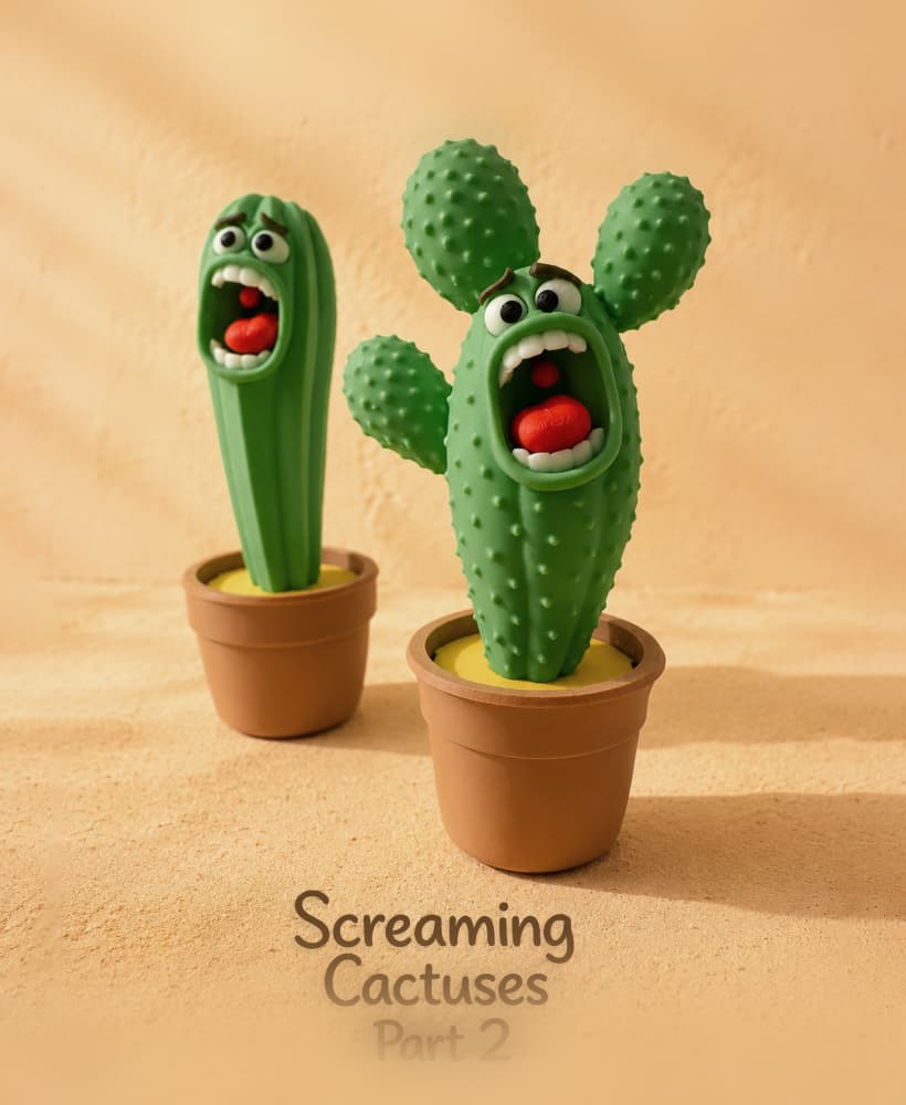 Screaming Cactuses - Part II 3d model