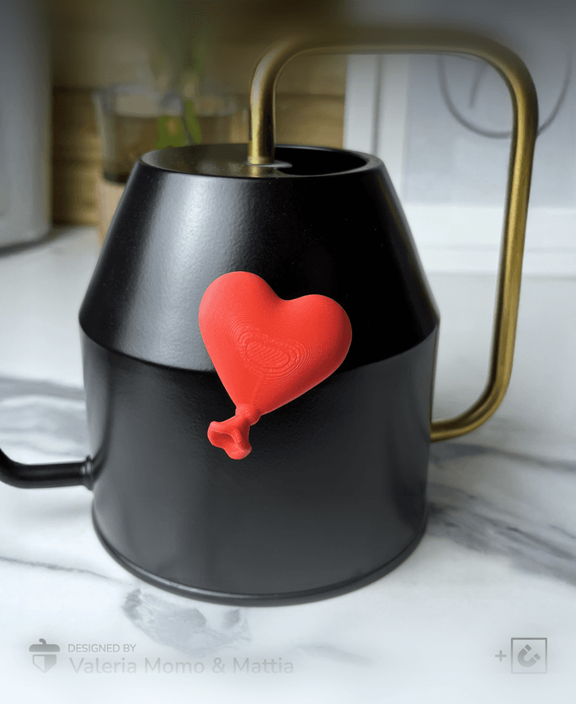 Heart Luftballon Magnet, San Valentine's Gift Love, Balloon 3d model