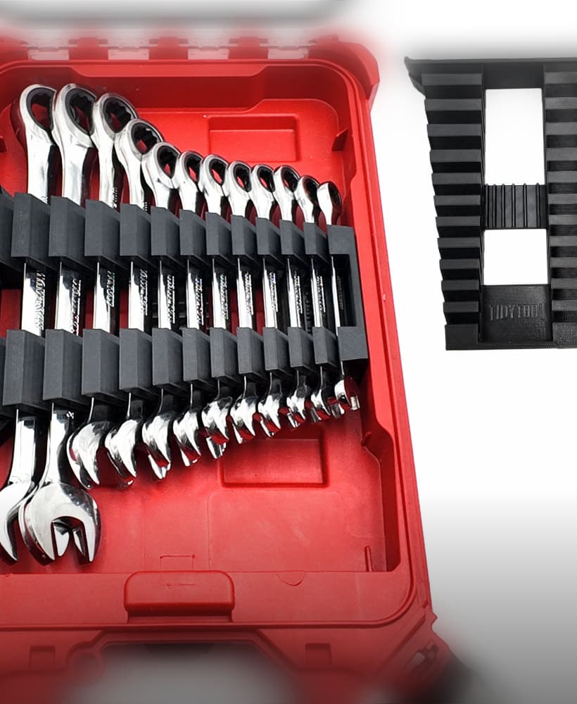 Wrench Organizer for Milwaukee Compact Packout (Version 2) 3d model