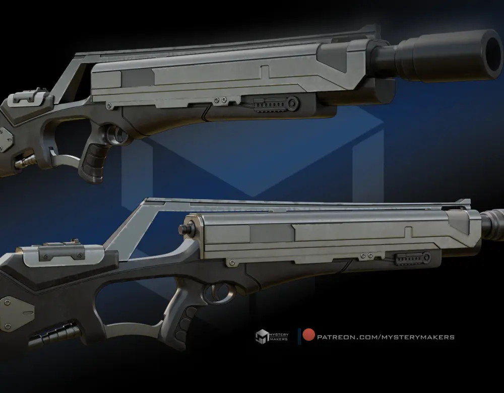 Covert Mandalorian Assault rifle 3d model