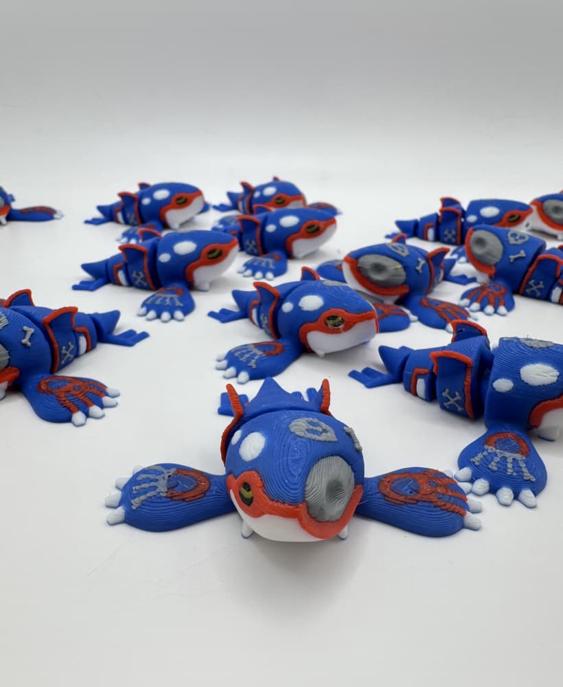 Halloween Articulated Kyogre (No support - 3MF included) 3d model
