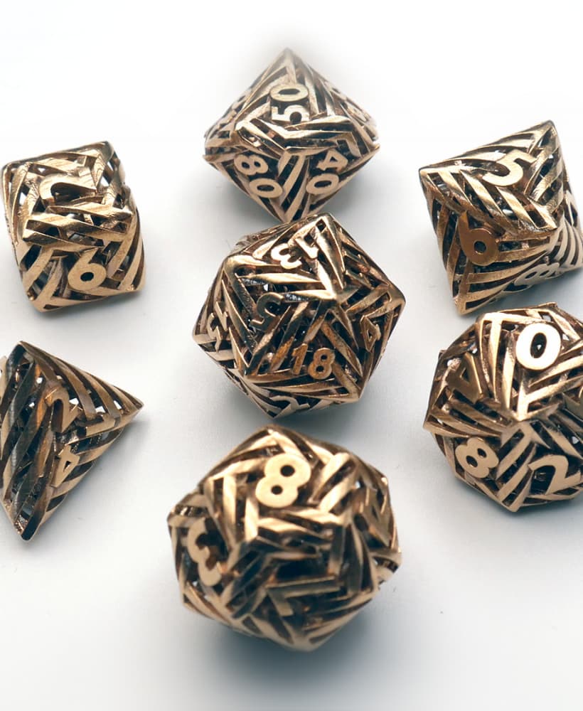 Helix Dice Set with Decader Mini 3d model