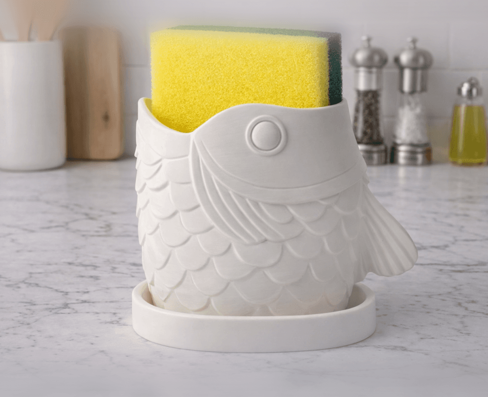 Fish Sponge Holder - Kitchen Organizer 3d model