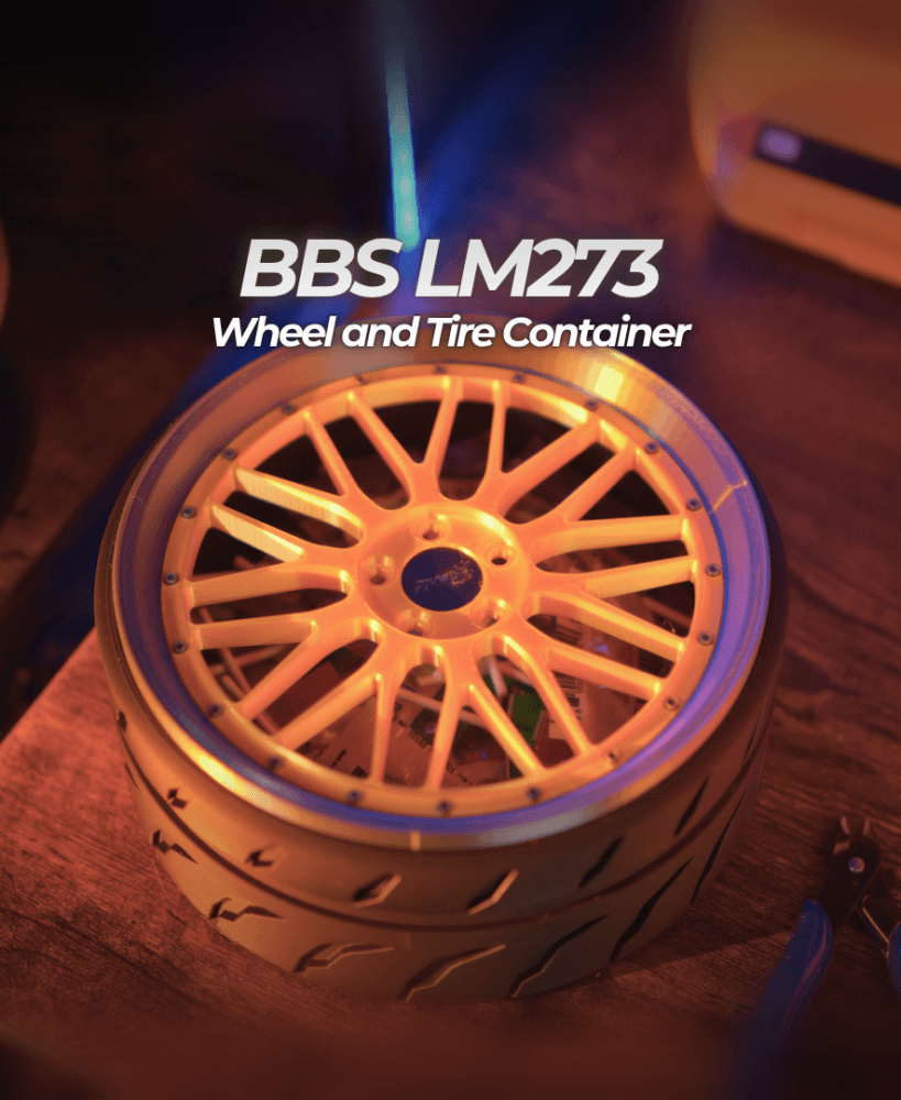 BBS LM-Style Wheel & Tire Coffee Table Organizer 3d model