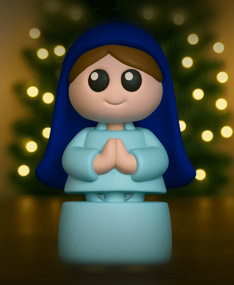 Flexi Mary Mother of Jesus 3d model