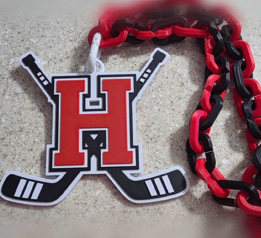 H+HOCKEY+V2+180MM+HOOK+PAINTED.3mf 3d model