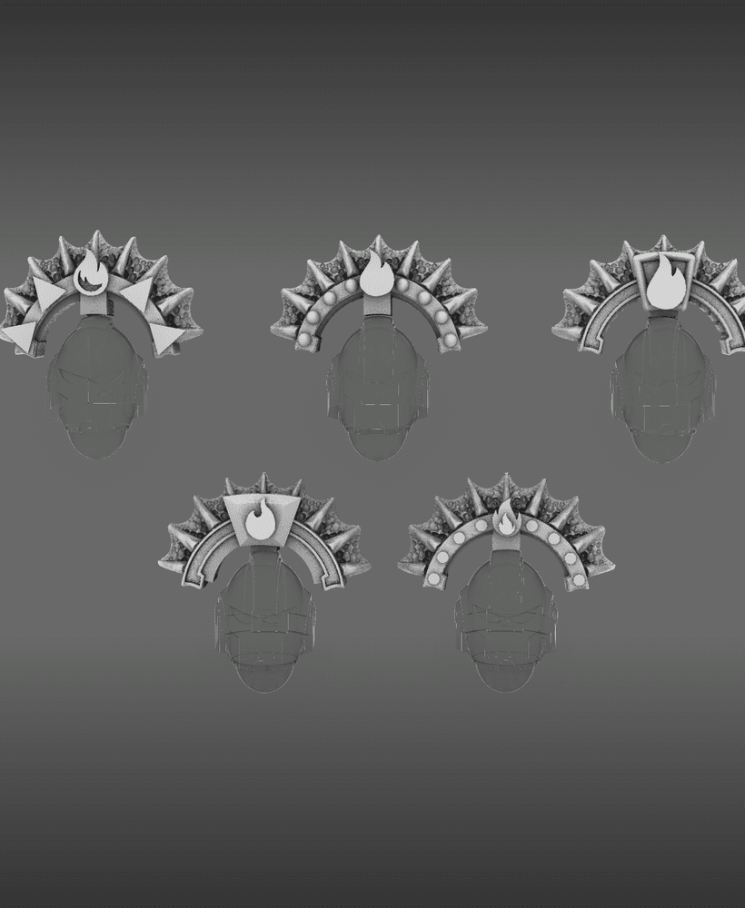 Dragon Knights Dragon Scale Crests 3d model