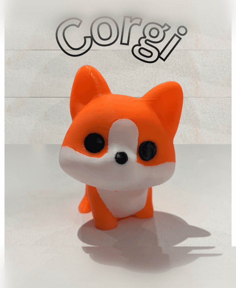 cute corgi 3d model