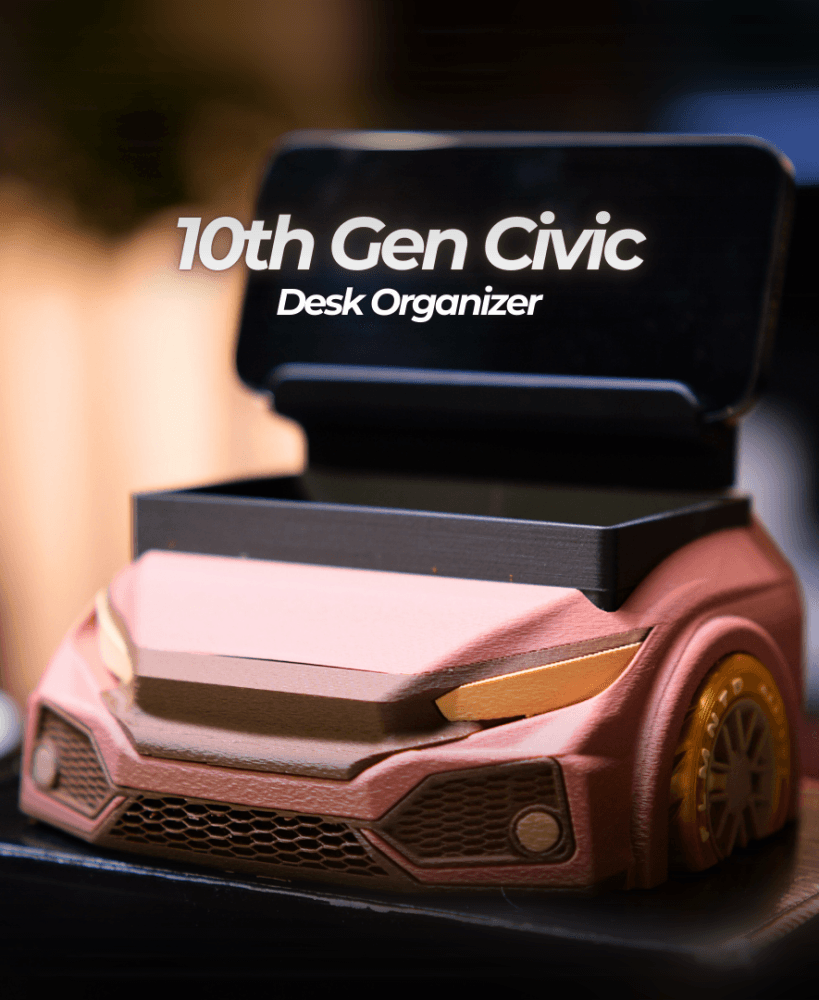 10th Gen Civic Desk Organizer – AMS Ready 3d model