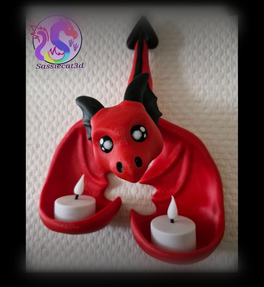 Dragon Tealight (Personal Use) 3d model