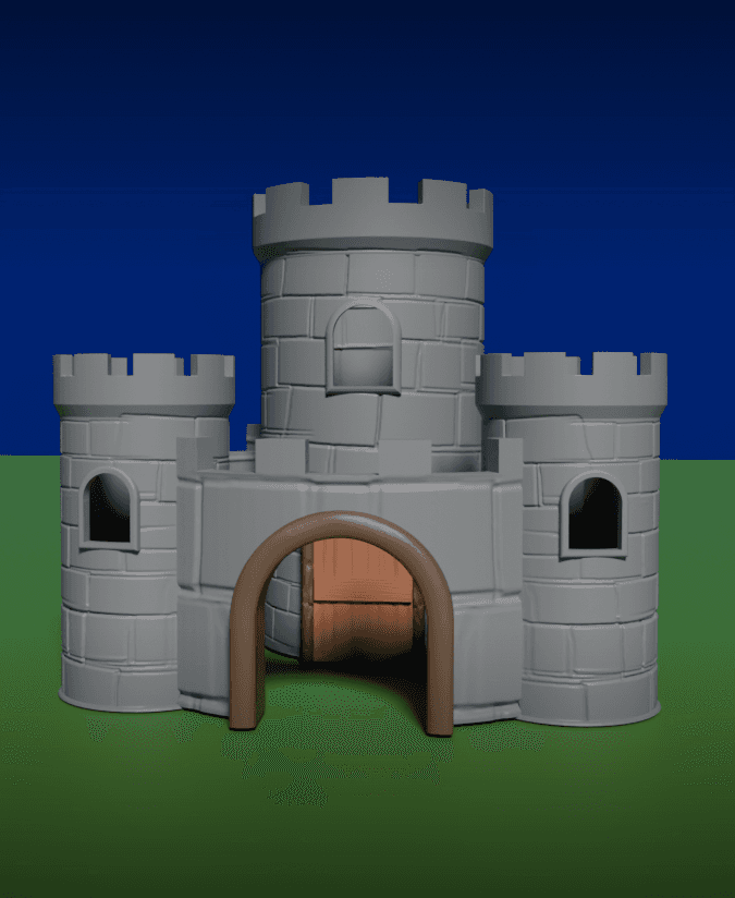Castle - Support Free 3d model