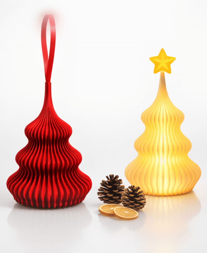 MODERN & MODULAR CHRISTMAS TREES - PENDANT + TEALIGHT VERSION (3 SIZES) / CHRISTMAS DECOR 3d model