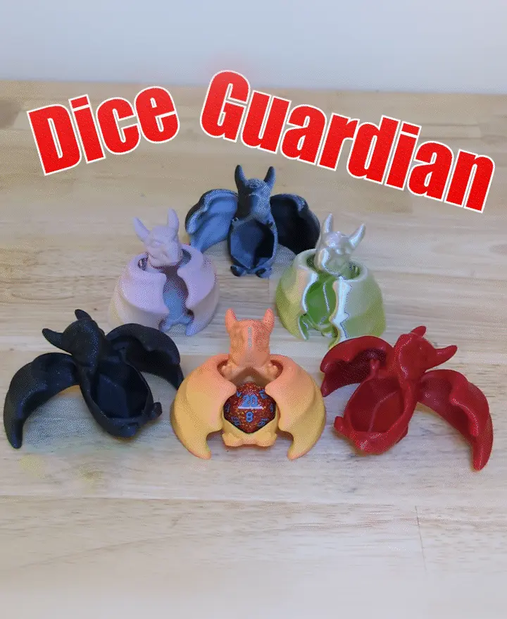 Dice Guardian - Articulated Dragon 3d model