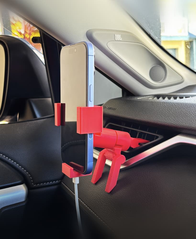 Phone Clamp Car holder V2 3d model