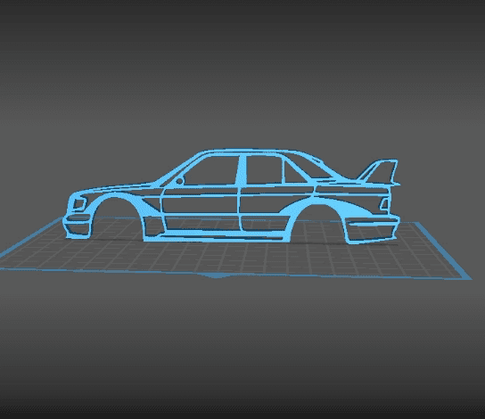 Mercedes - Evo 2 Wall art 3d model