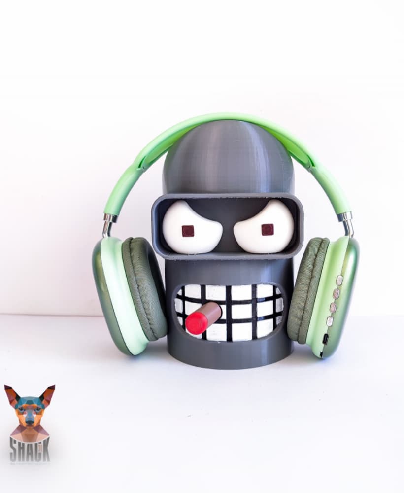 Bender - Headphone & Joystick Holder 3d model