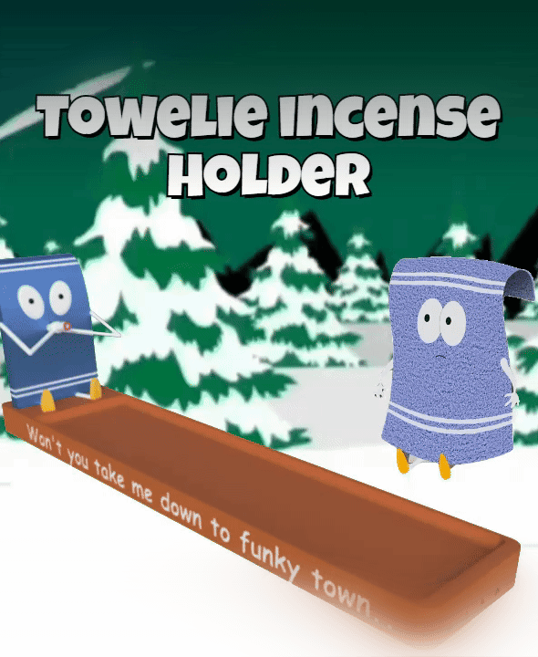 South Park Towelie Incense Holder 3d model