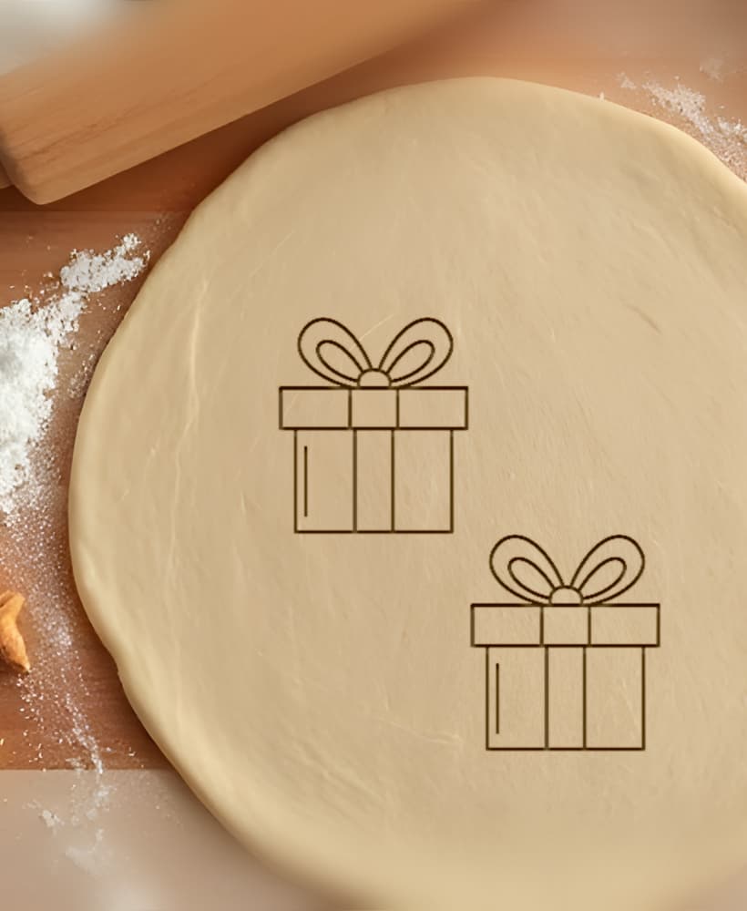 Gift Box Cookie Cutter, Biscuit Cutter 3d model