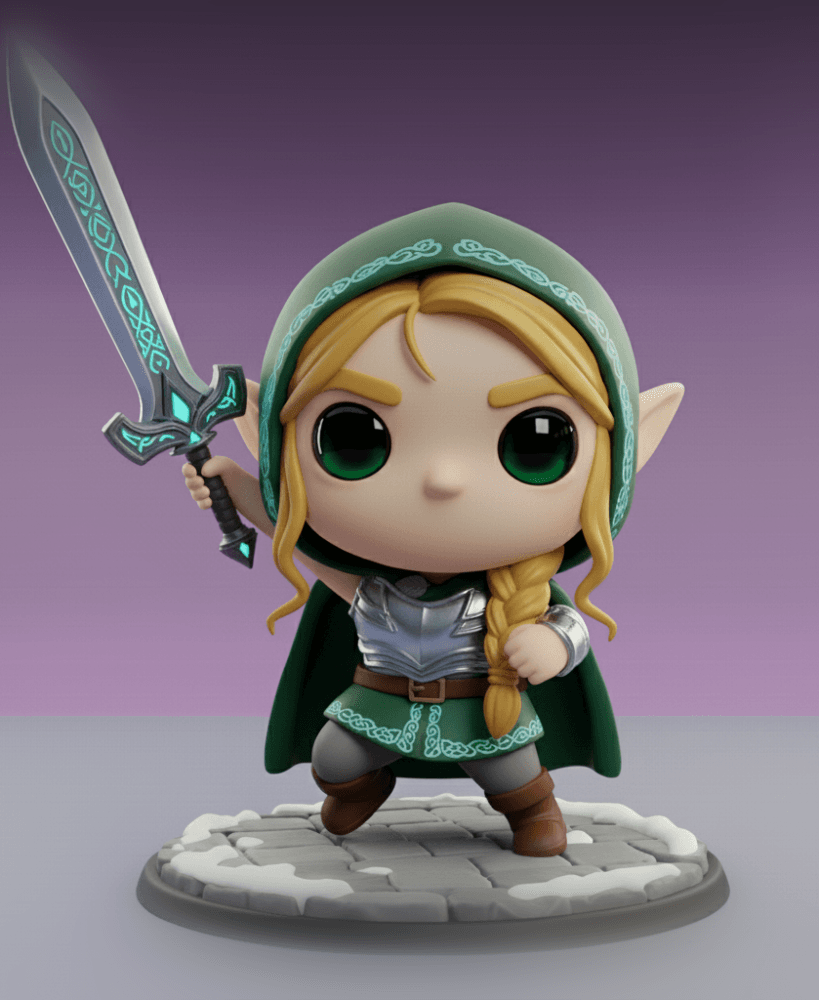 ELF OF THE NORDIC FOREST – MINOVA ORIGINALS STL 3d model