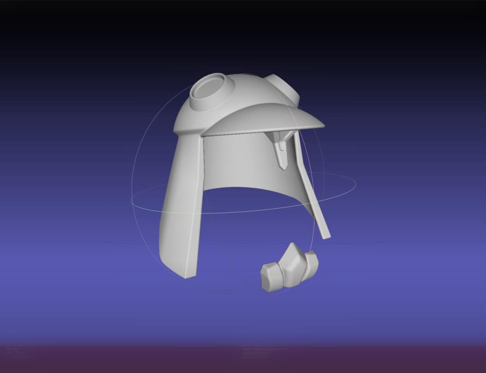 Transformers Blitzwing Helmet And Chin Guards 3d model