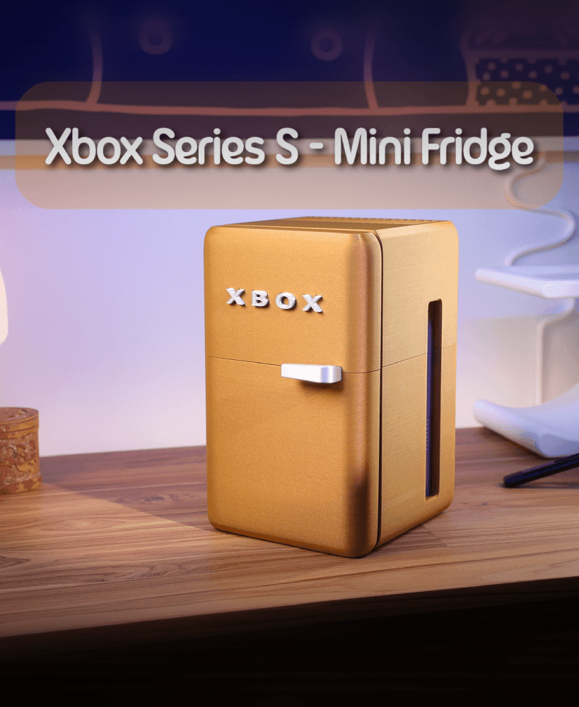 Xbox Series S Mini-Fridge – A Stylish Gaming Organizer 3d model