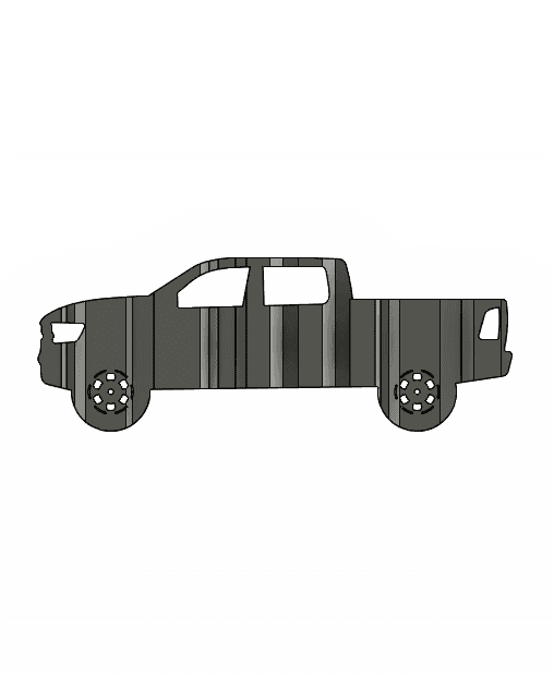 Dodge Ram TRX 3D Car Flip Art Desk Display 3d model