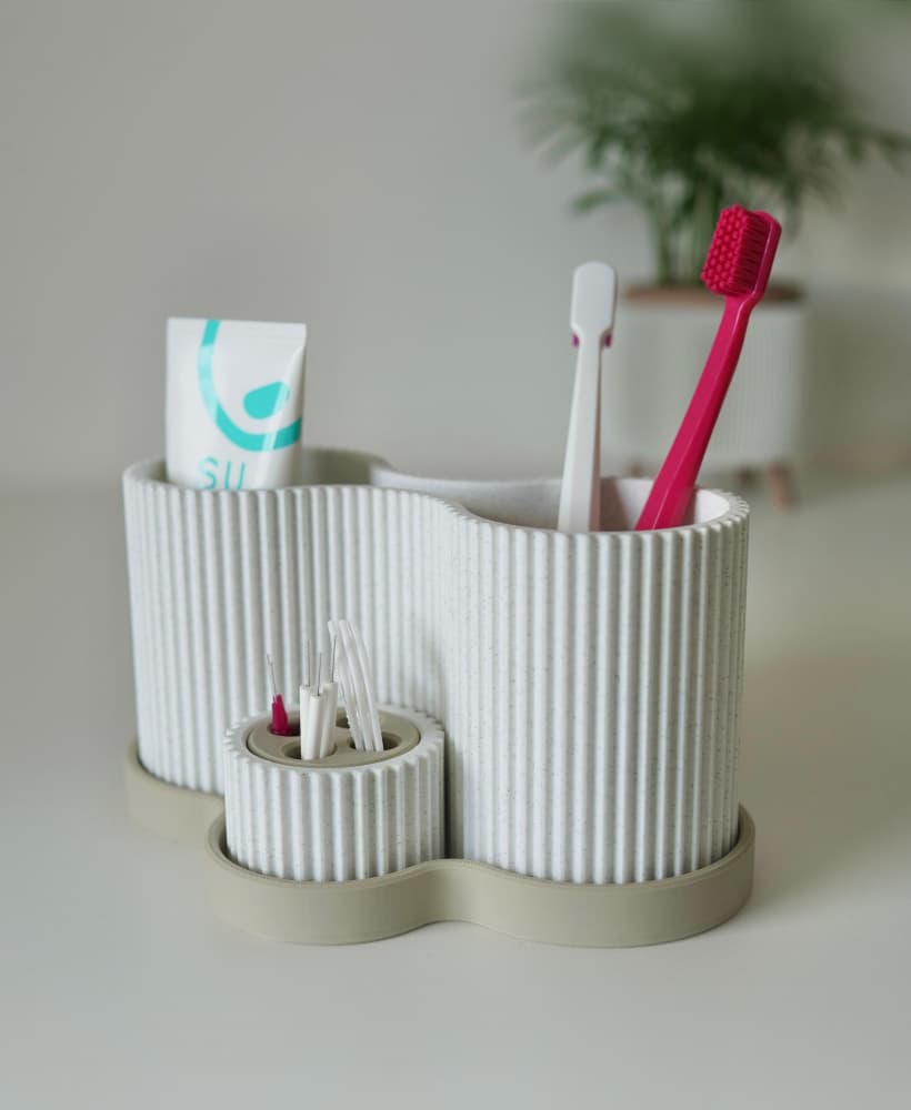 SNOOVA toothbrush bathroom organizer 3d model
