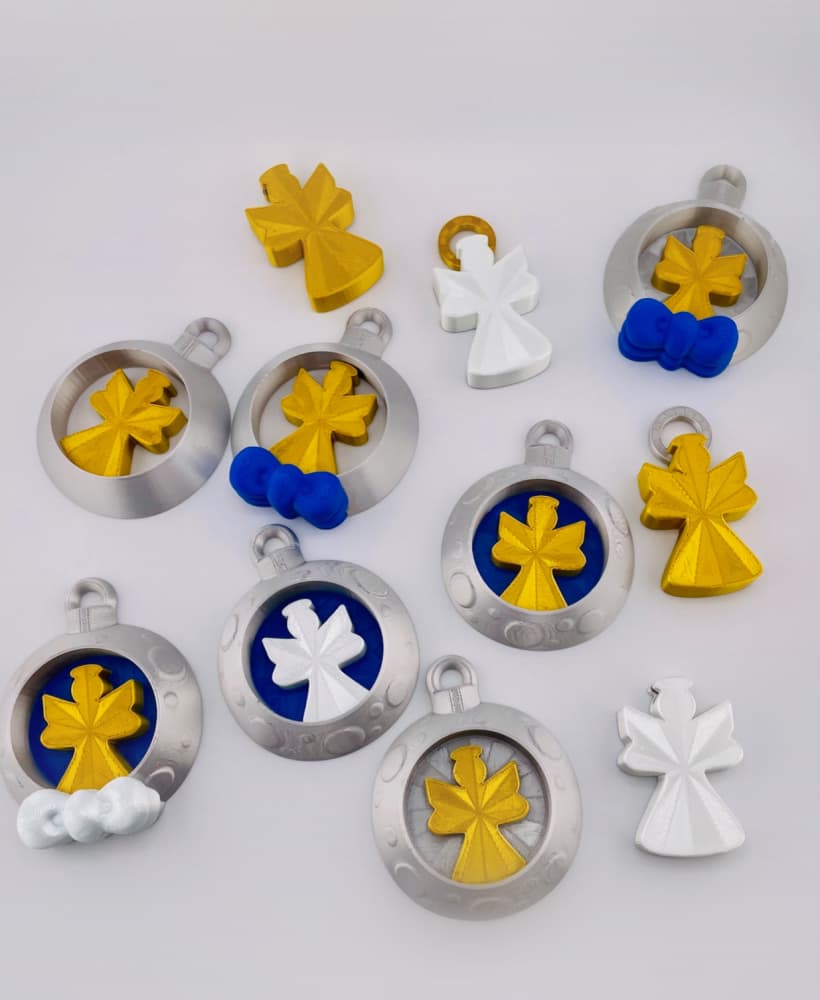 Angel Ornament Set 3d model