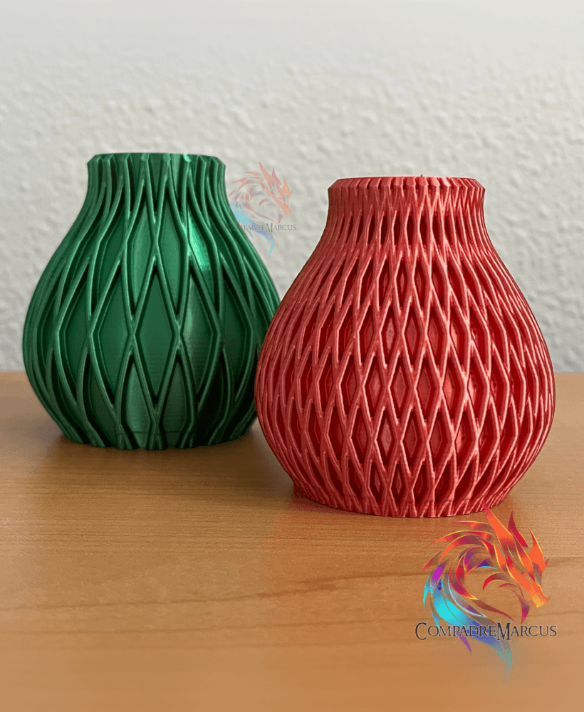 Braided Vases set of 2 / no supports / 3mf included 3d model