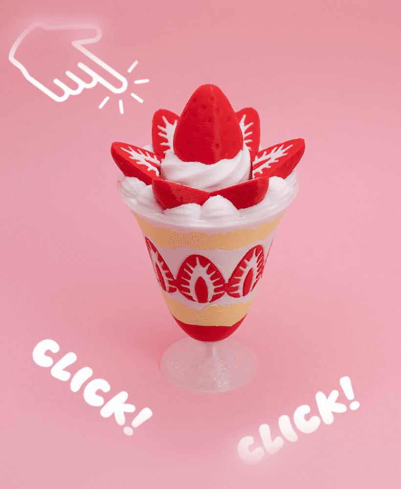 Strawberry Parfait 3d model