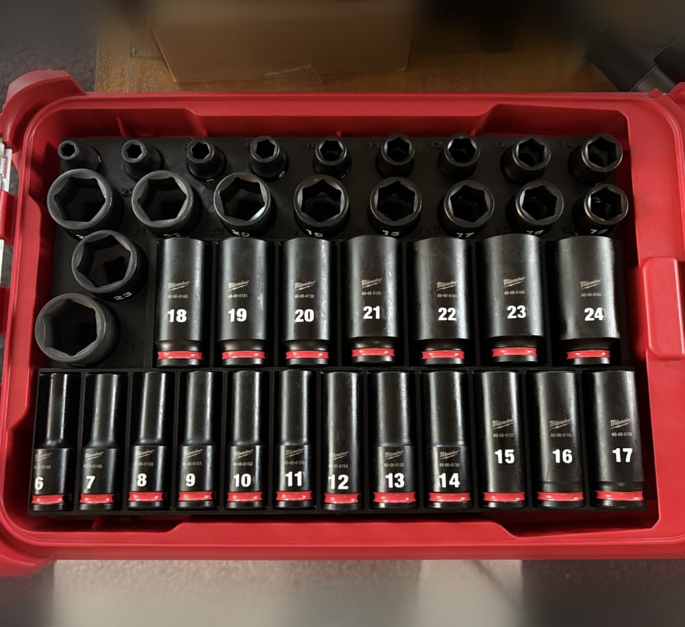 Milwaukee Packout 3/8" Impact Socket Tray – Metric.stl 3d model
