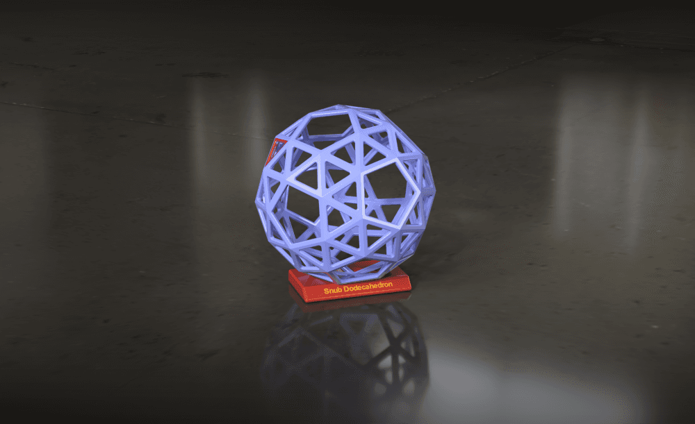 Snub Dodecahedron 3d model