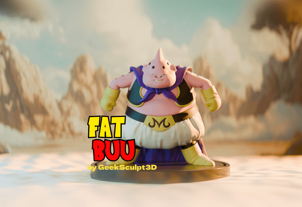 Majin Buu Sculpture – Collectible 3D Figurine for Fans 3d model