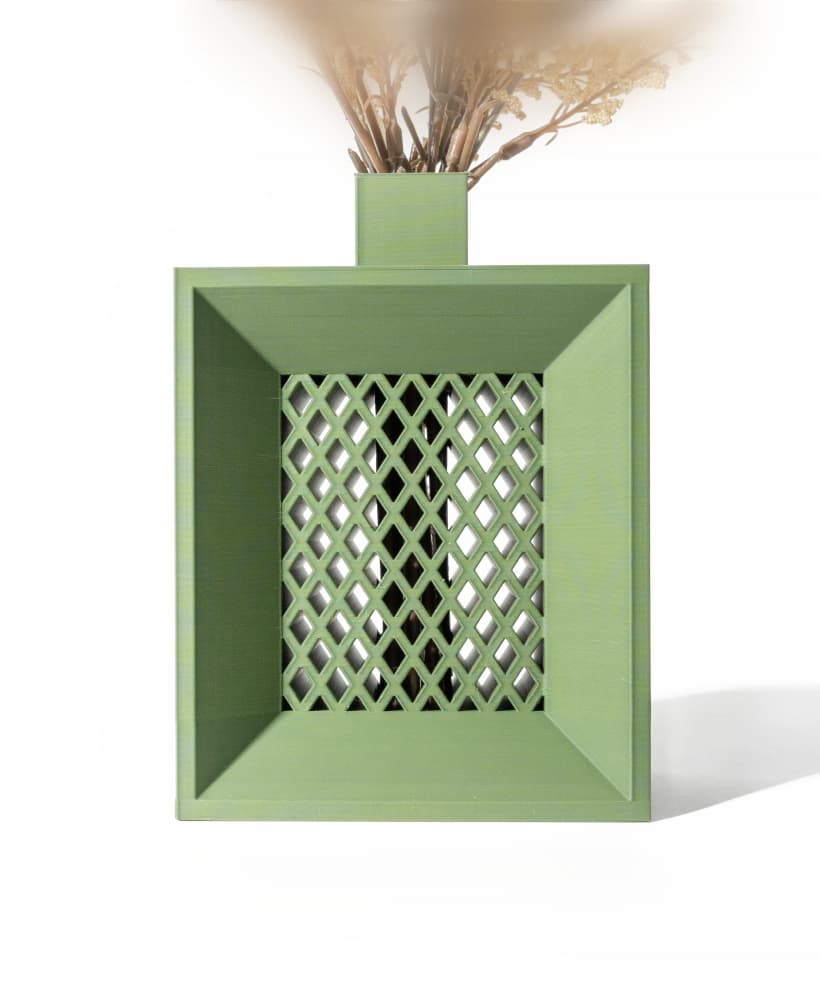 The Voure Vase, Modern and Unique Home Decor for Dried and Preserved Flower Arrangement | STL File 3d model