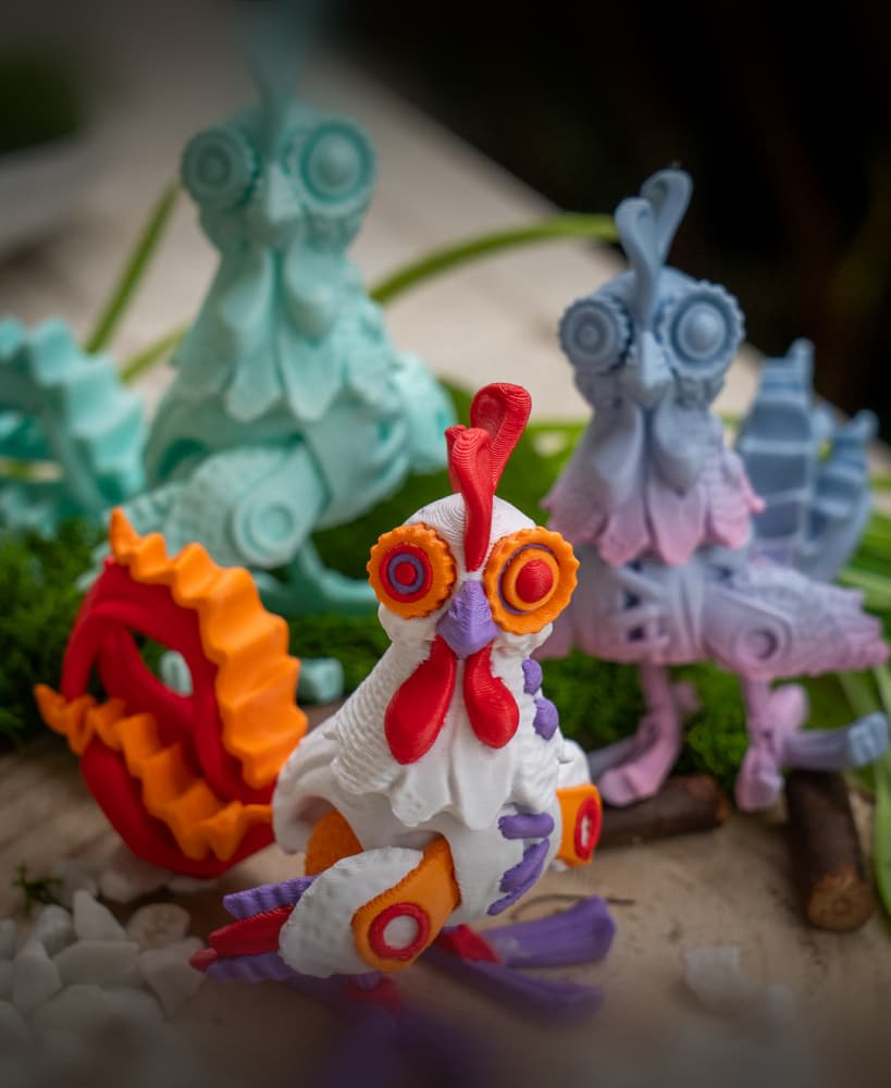 Articulated Twisty Chicken 3d model