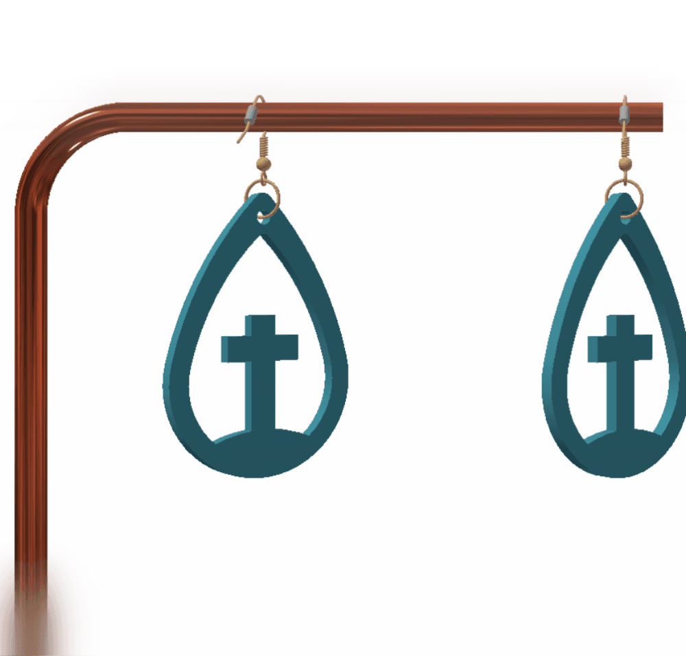 Cute keychain / earrings 3d model
