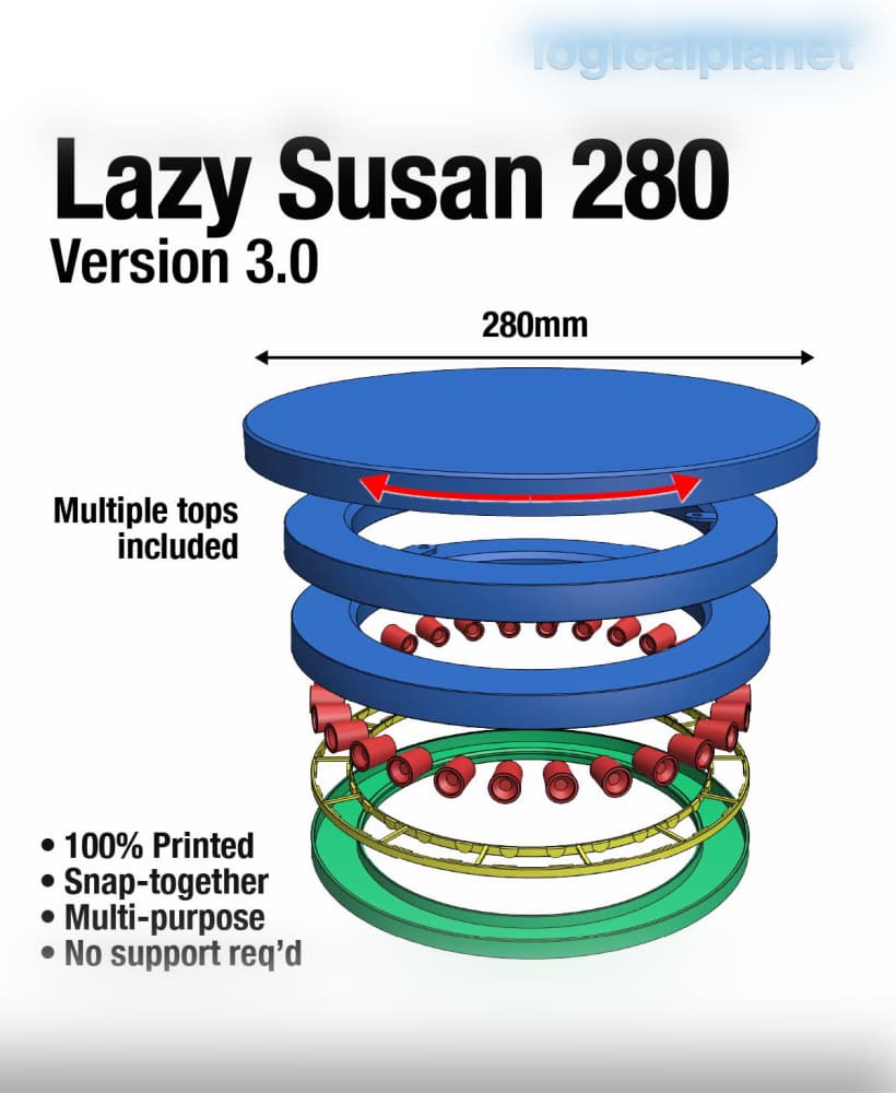 Lazy Susan 280 v3.0 3d model