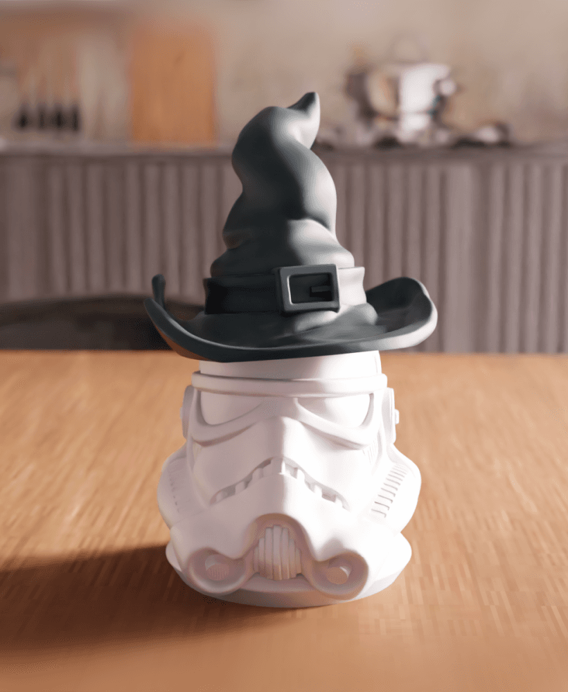 Stormtrooper Witch Hat Figurine Statue 3d model