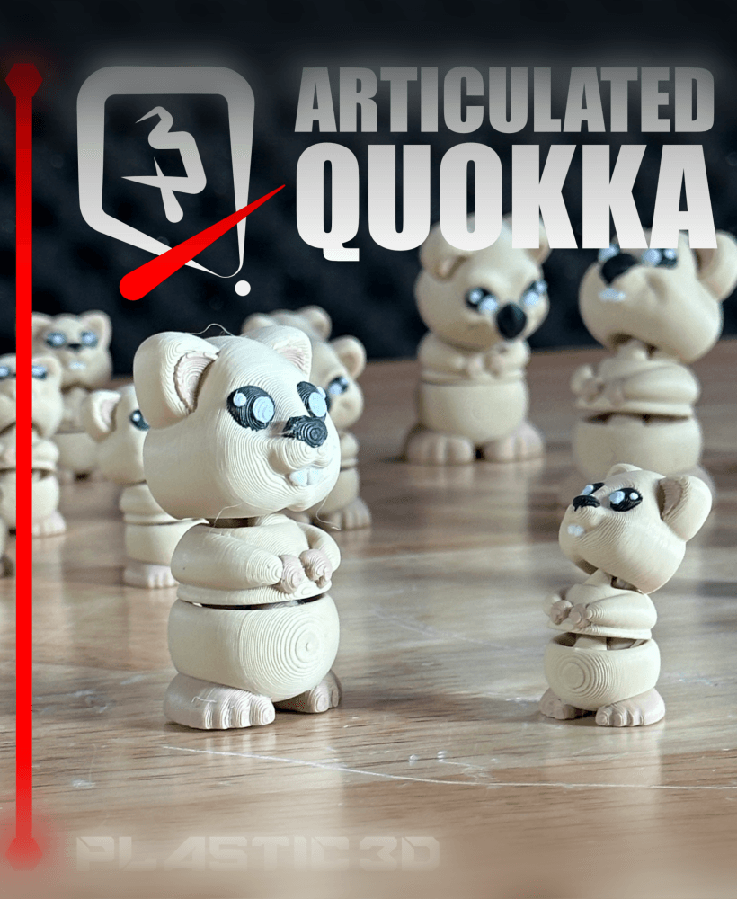 Articulated Quokka — The Happiest Marsupial 3d model