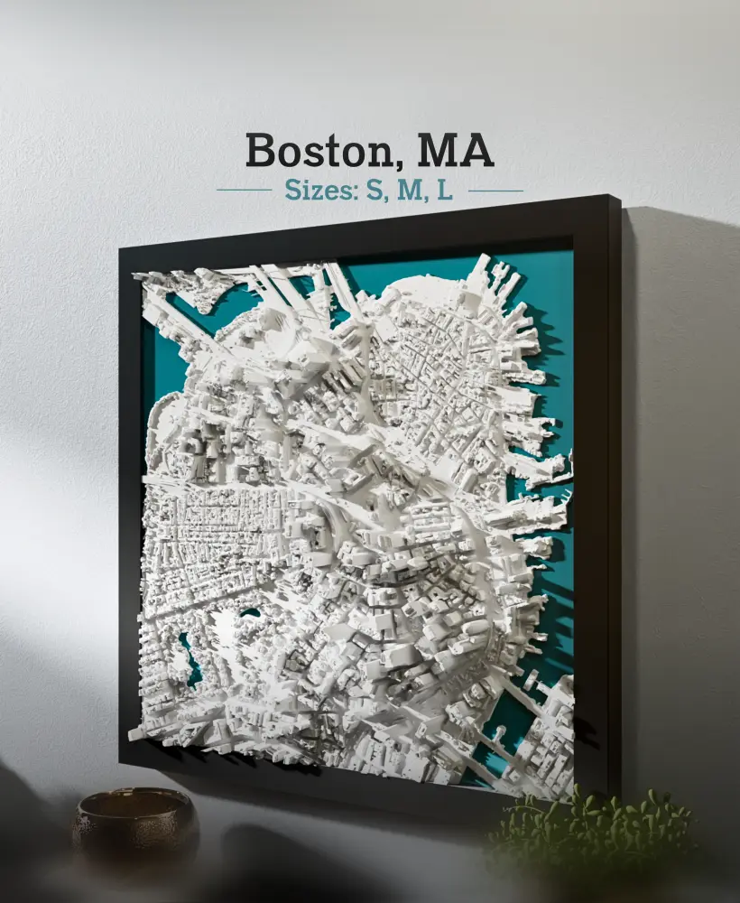 Boston, MA - S, M, & L 3d model