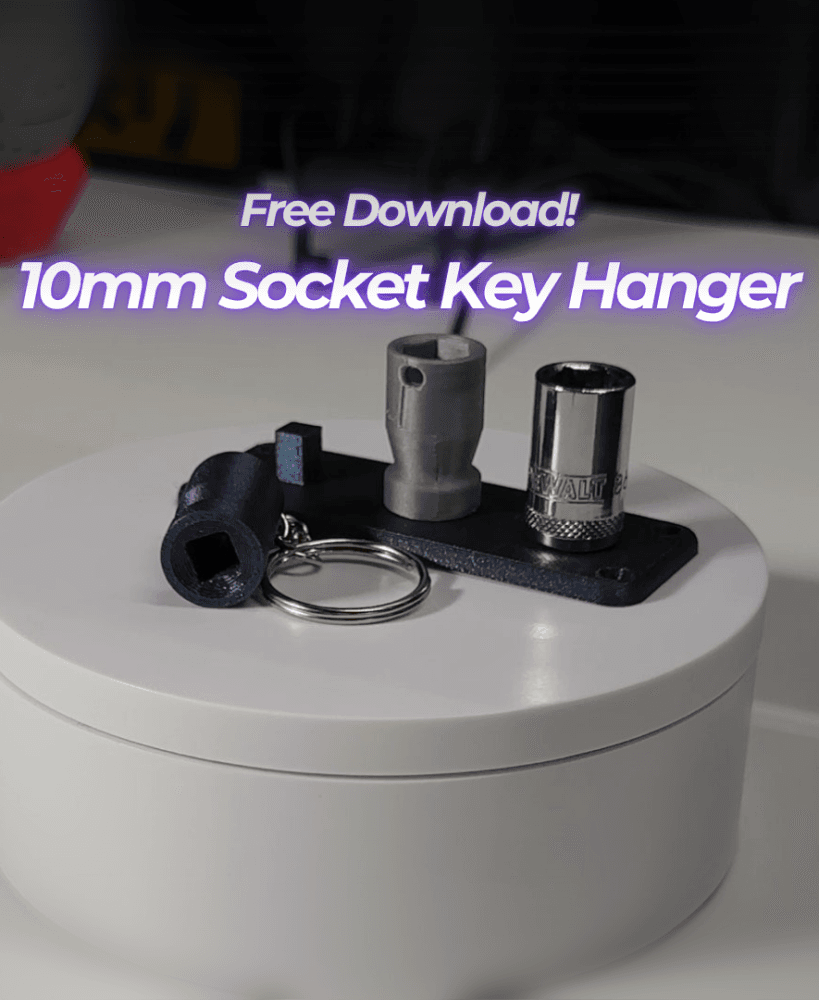 10mm Socket Keychain Set - Free Download 3d model